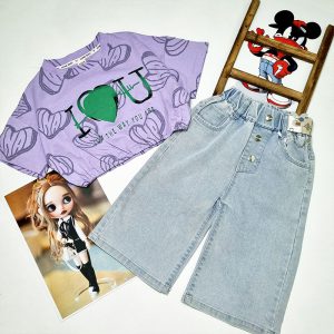 شلوارک لی دخترانه بگ وارداتی کد1084