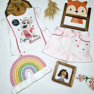 کراپ شورتک دخترانه مجلسی ترک کد 1066