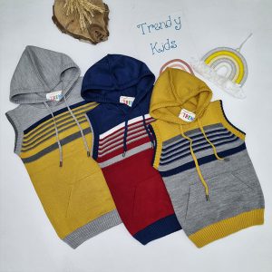 جلقه بافت کلاه دار