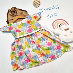 پیراهن نخی دخترانه