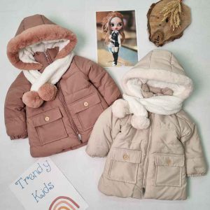 کاپشن توخزدار دخترانه