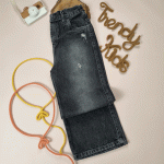 شلوار لی تمام بگ پشت کمرکش