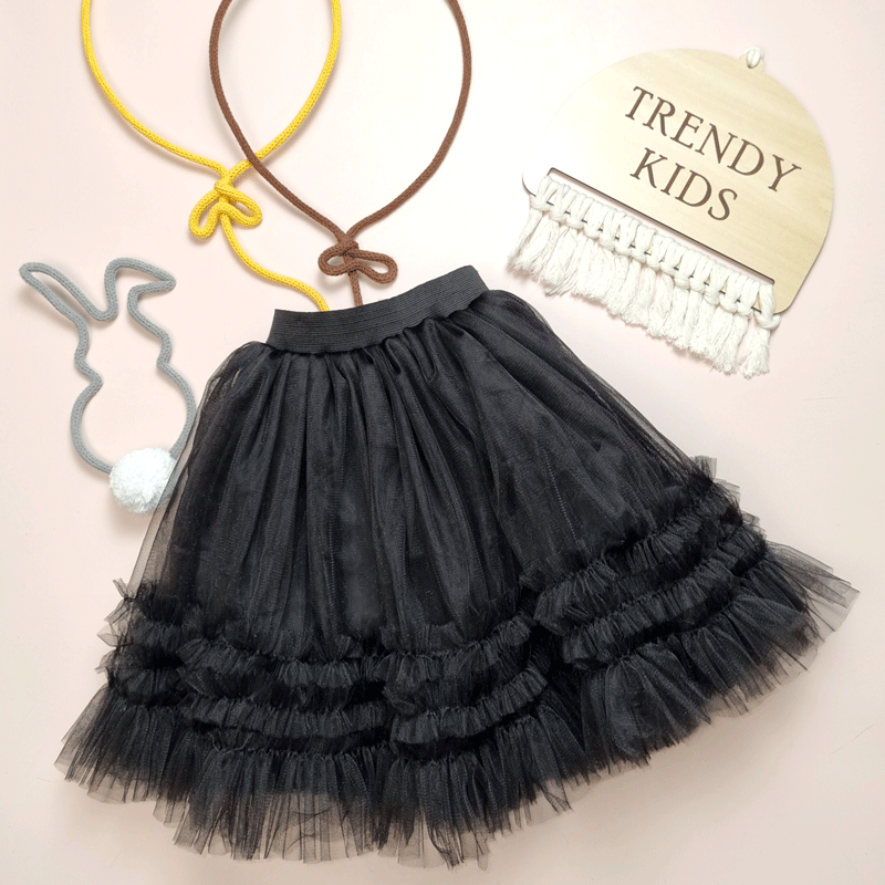 7 دامن مشکی توری - Image 1