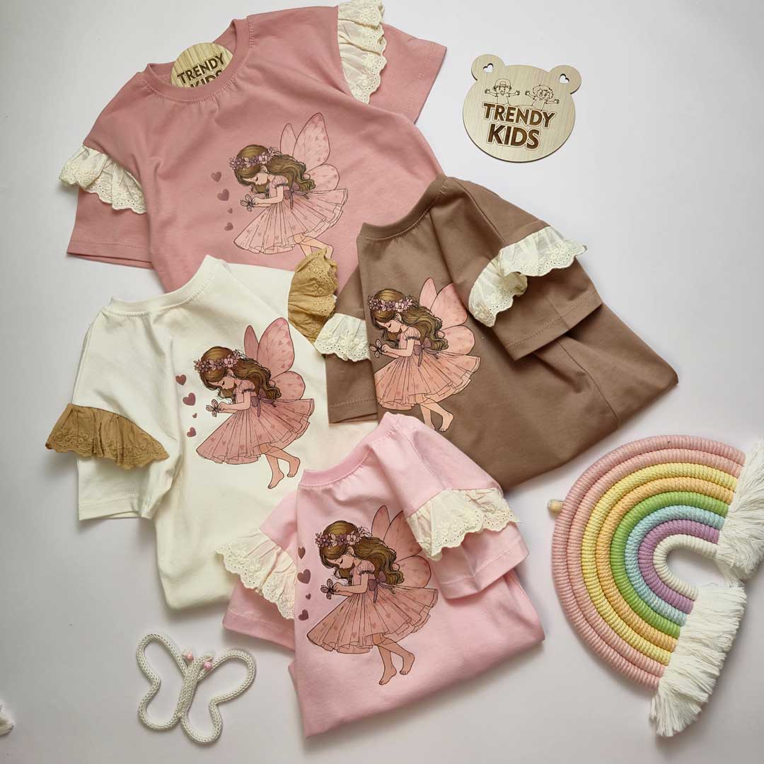 3696 تیشرت طرح فرشته - Image 1