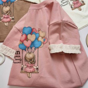 تیشرت دختر طرح بادکنک - Image 2