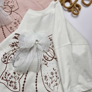 تیشرت پاپیون توری - Image 5